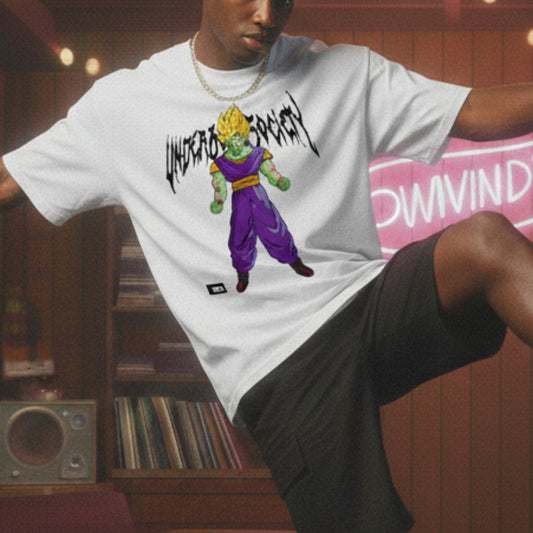 GIKKALU // OVERSIZED WHITE TEE