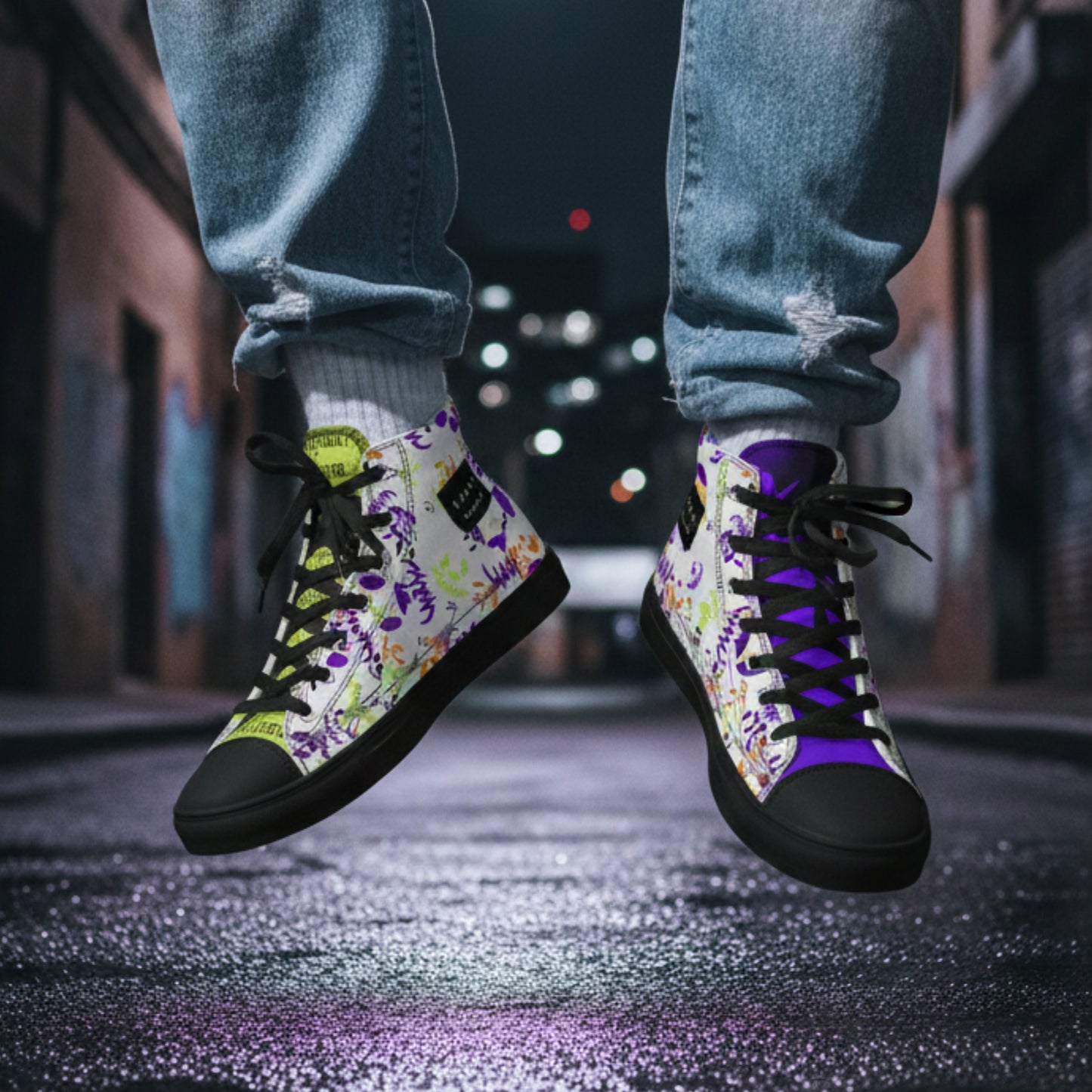 KACKLE KIXX // HIGH TOP CANVAS SNEAKERS [M]